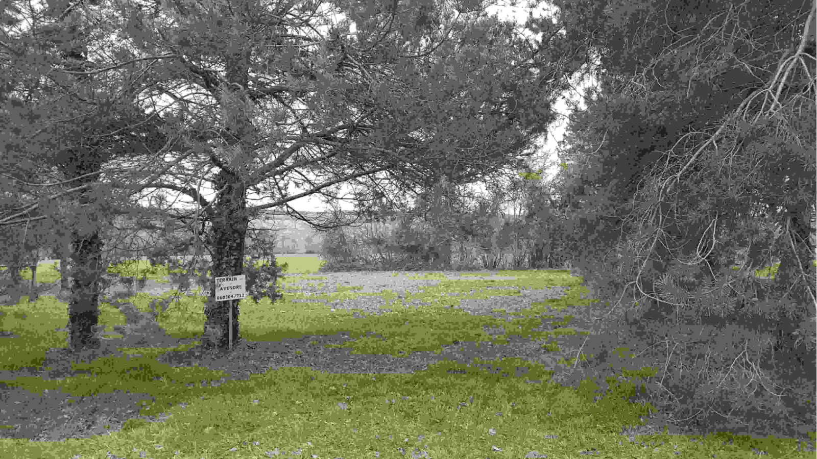 Terrain constructible de 1001m2 à Abilly